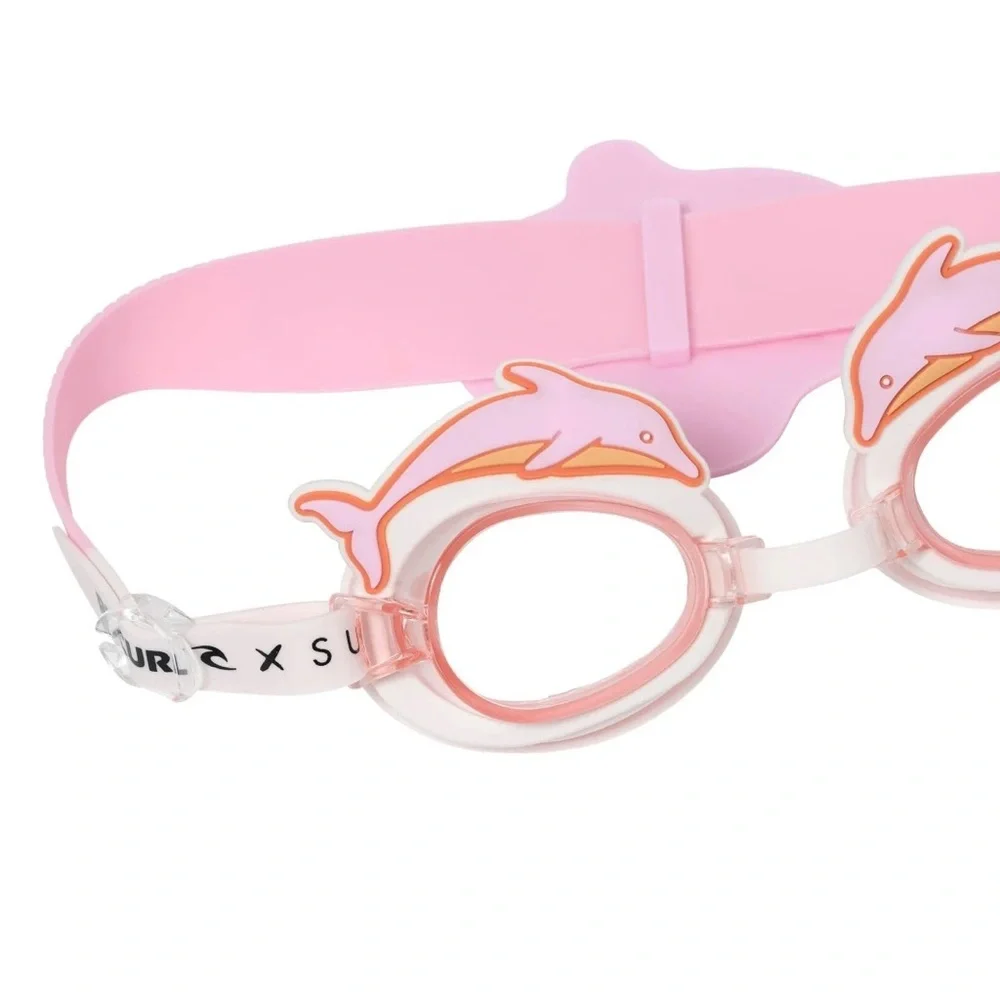 Kids Pink Floral Dolphin Pink Goggles NWT